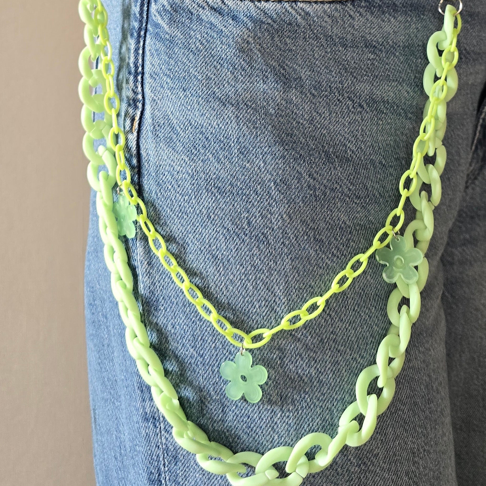 Bag chain limegreen