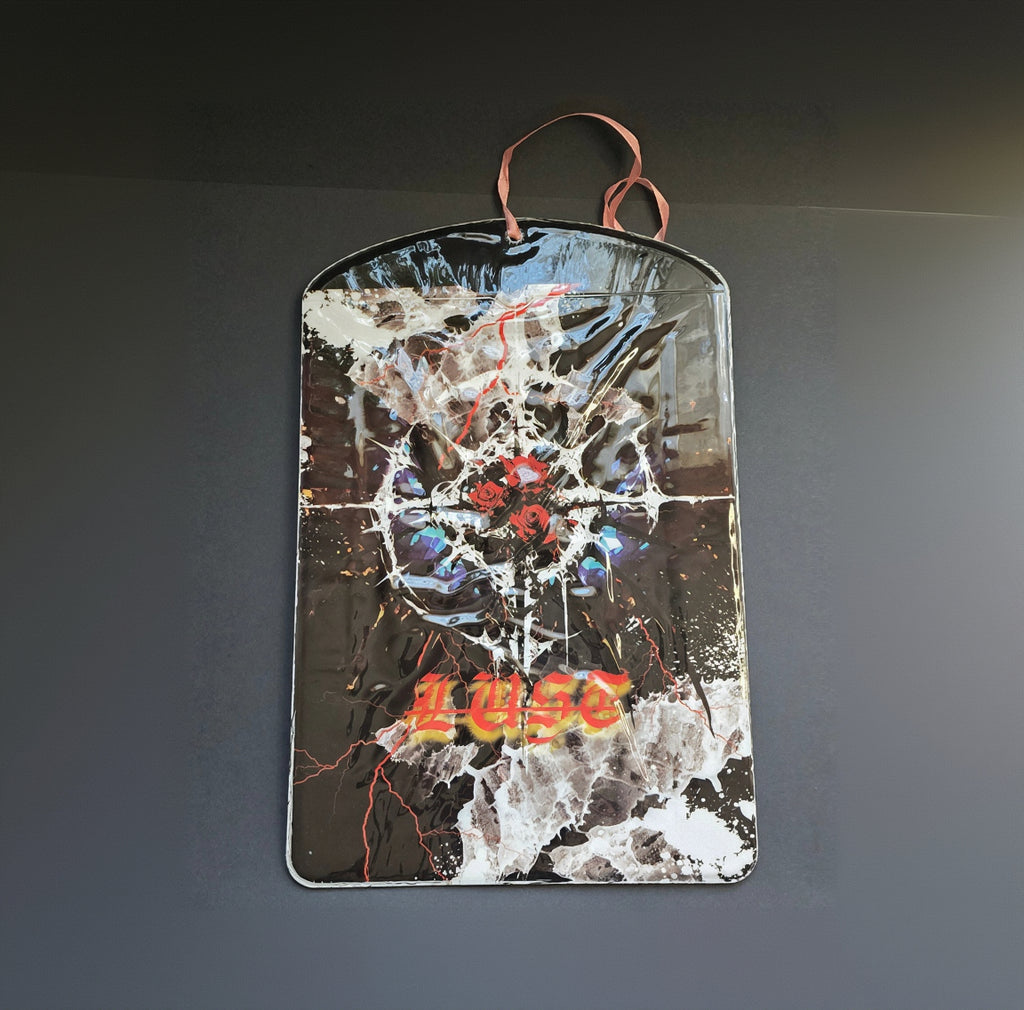 Photocardholder oversized black and red