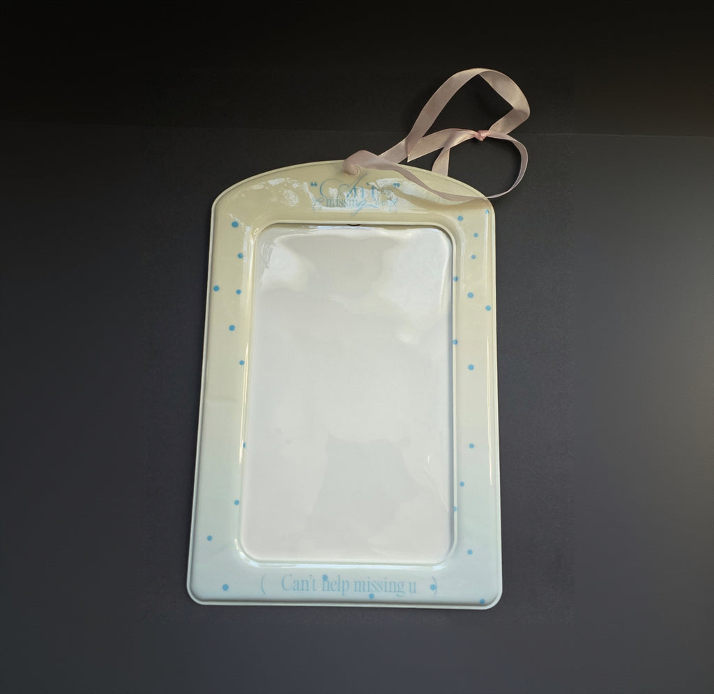 Photocardholder oversized blue confetti