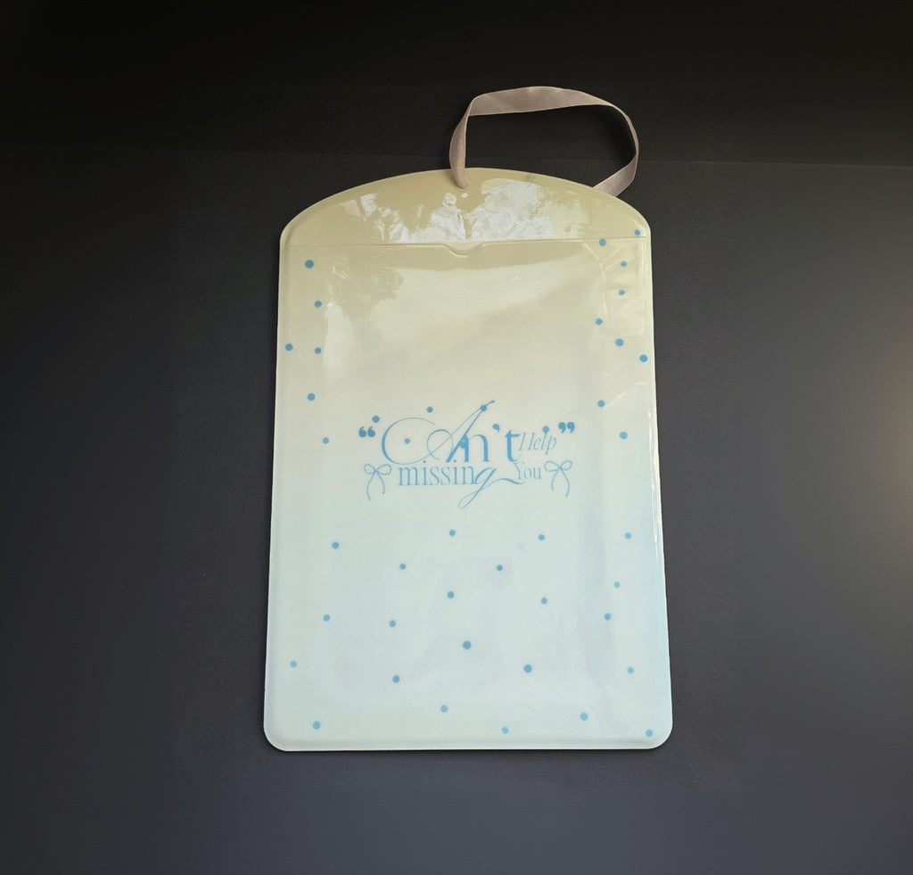 Photocardholder oversized blue confetti