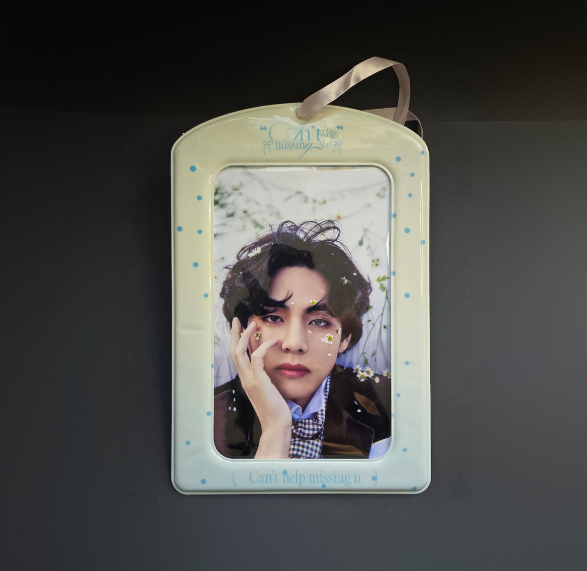 Photocard holder oversized blue confetti