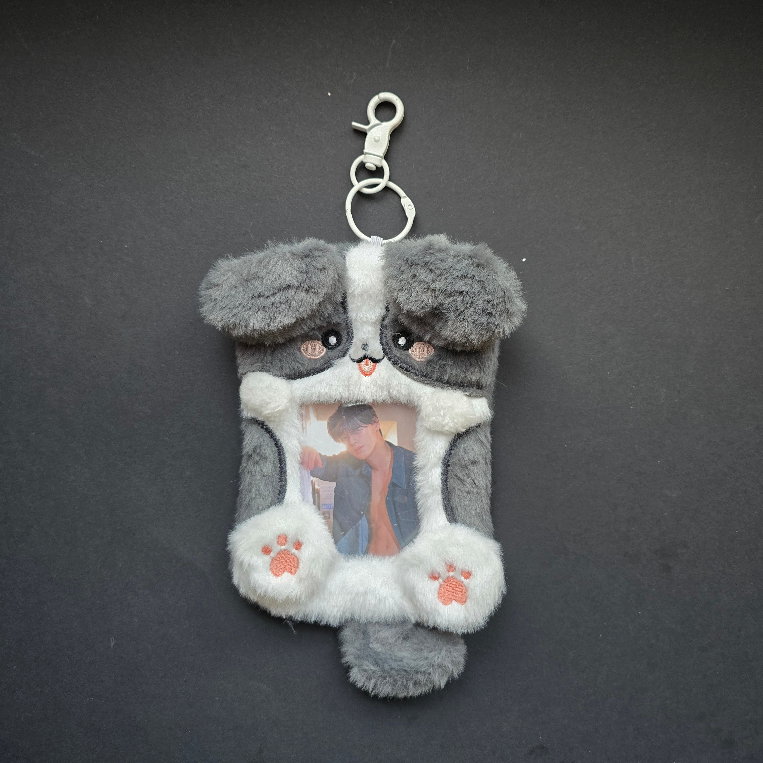 Photocardholder grey puppy