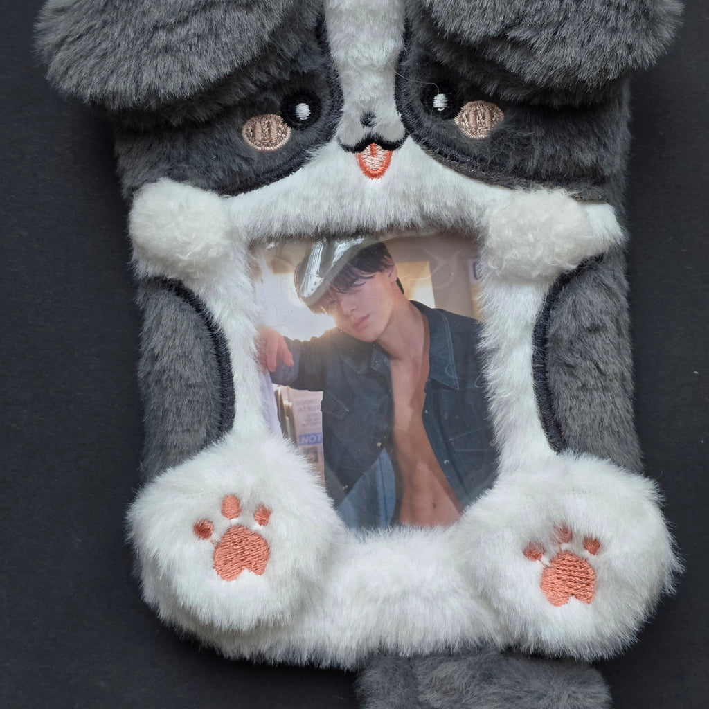 Photocardholder grey puppy