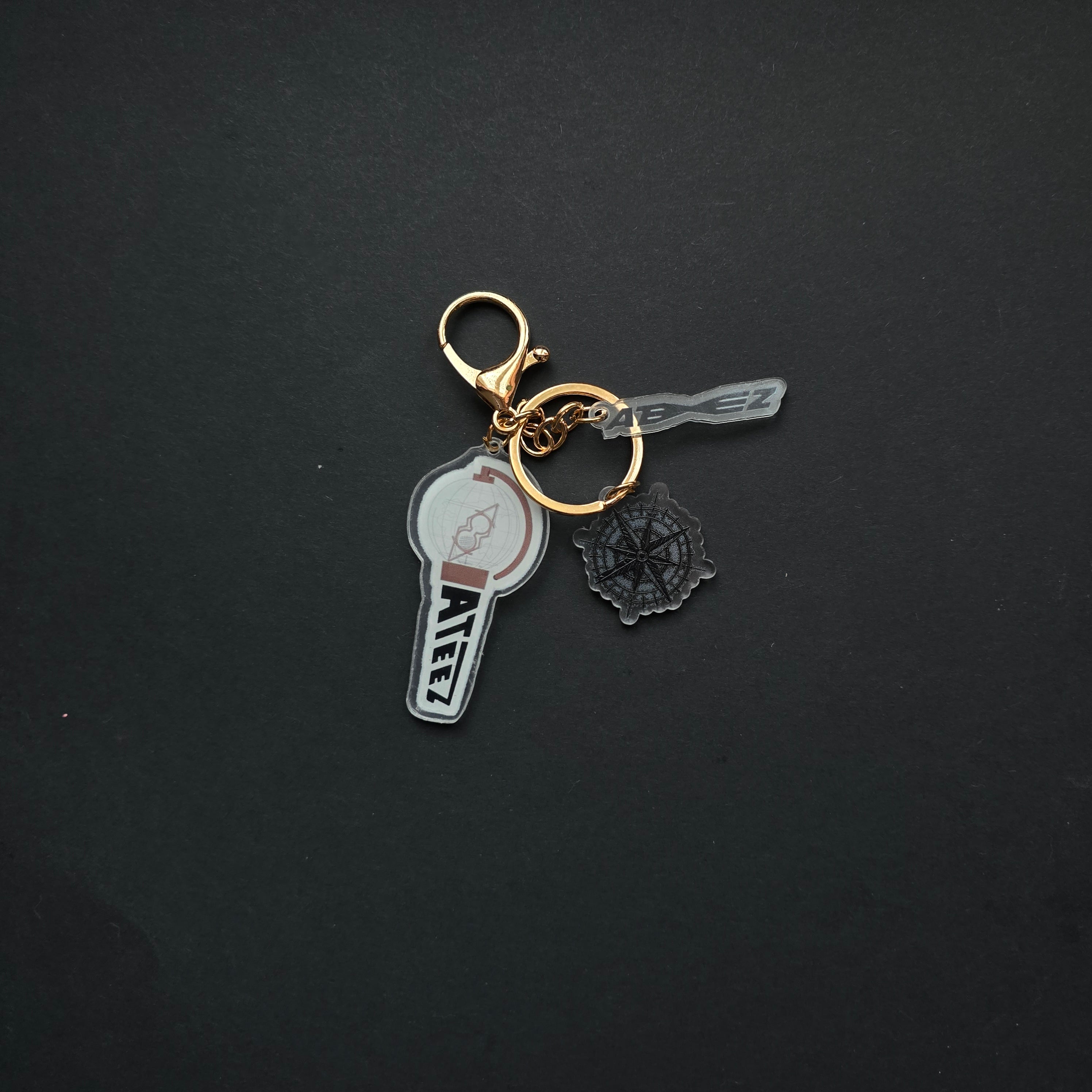 Keychain ATEEZ gold