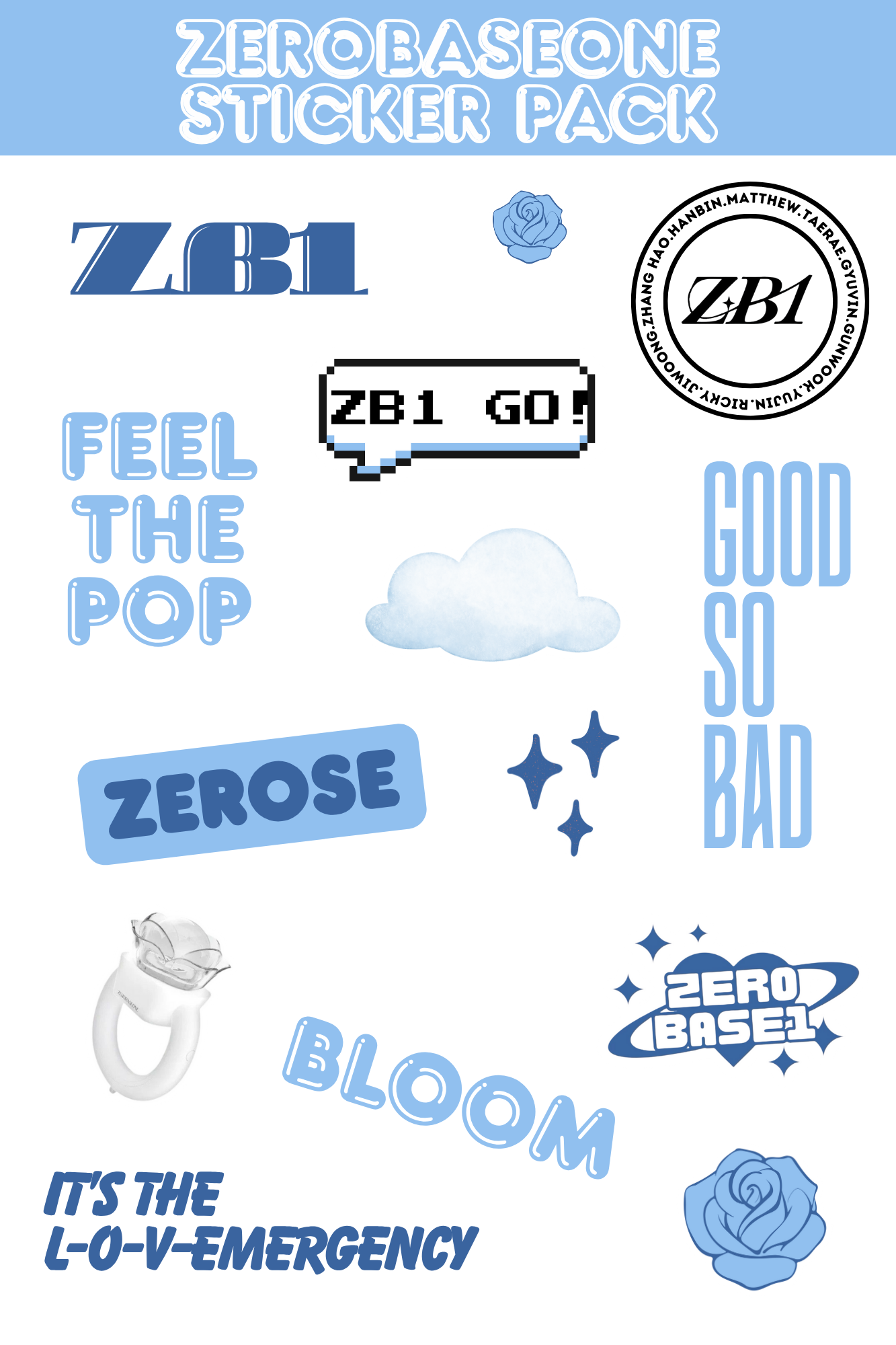 Stickerpack ZEROBASEONE